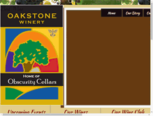 Tablet Screenshot of oakstone-winery.com